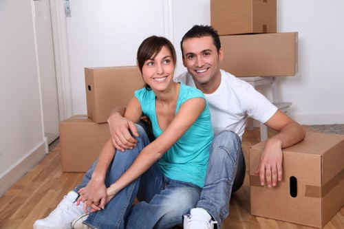 Removal van ready for a local move in Woolwich
