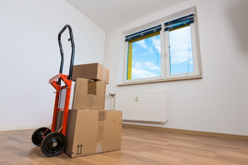 Moving team loading furniture for a Woolwich property